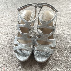 Silver Sparkle heels